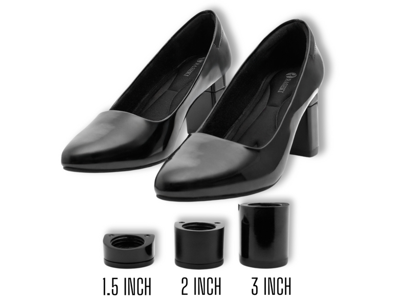 Black Sandals with 3-inch Block Heels PS-ROMANCE-313 – FantasiaWear