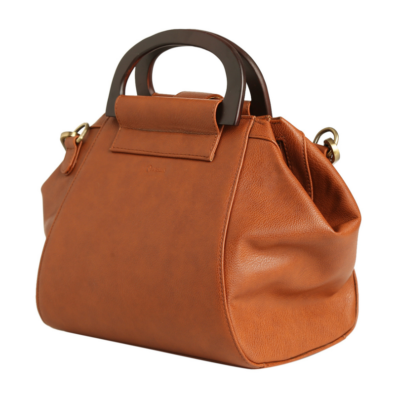 Textured Leather Tassel Shoulder Bag Size unica