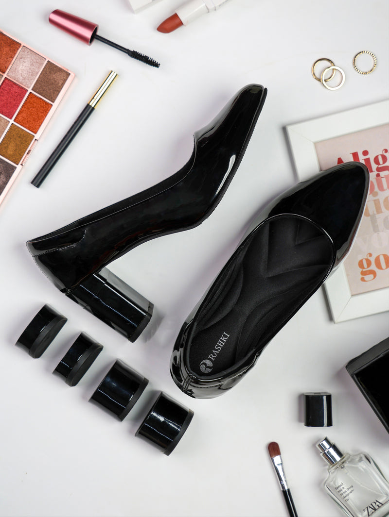 JOEupin Women's Mid Heel Pumps Pointed Toe Classic 3 Inch Stiletto Heels  Party Dress Shoes, Black, 4 UK: Amazon.co.uk: Fashion