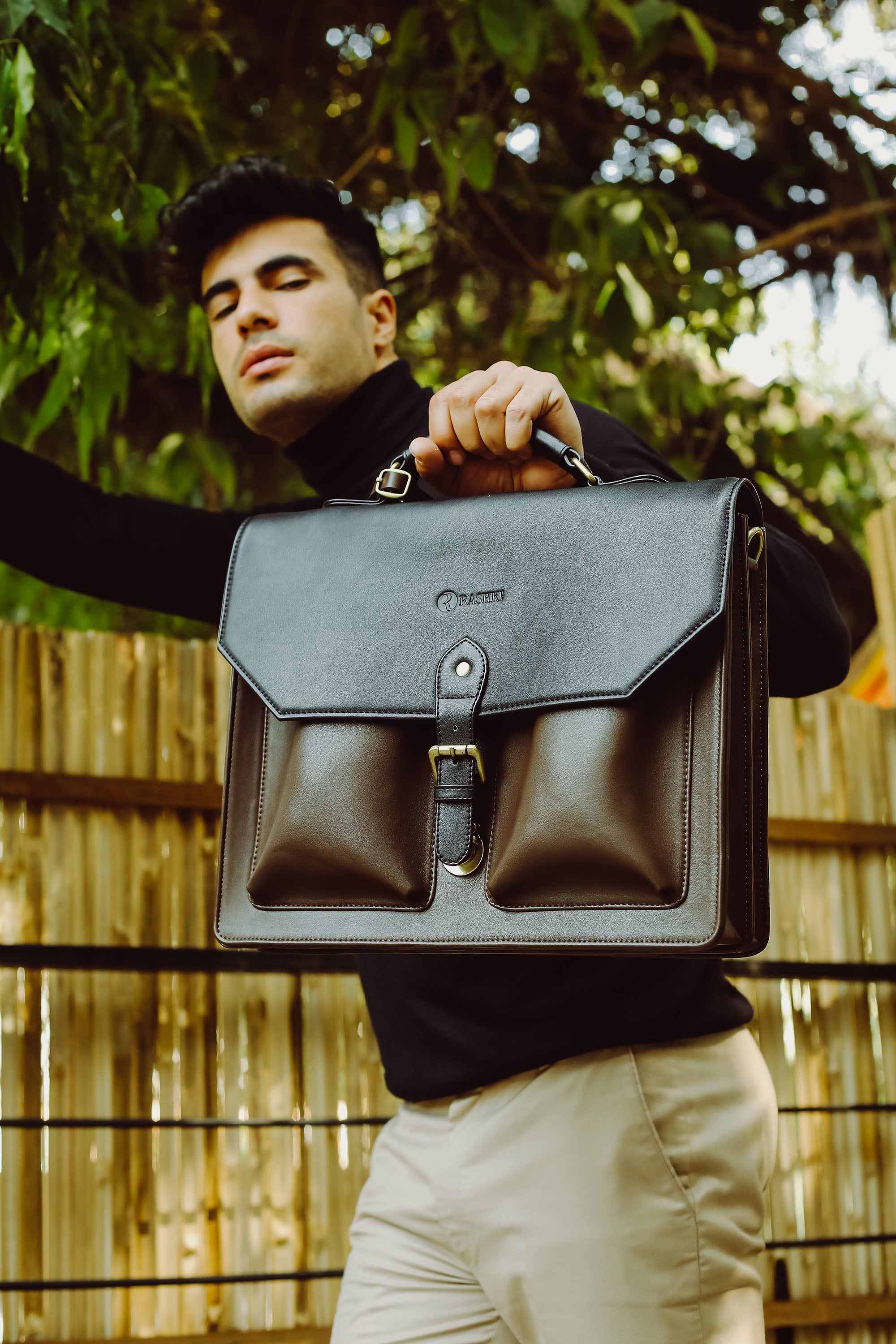Tasca | Multipurpose leather bag | leather side bag for men – Rashki